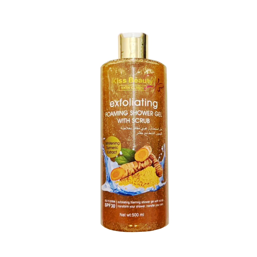 Whitening Turmeric Extract Exfoliating Shower Gel Scrub
