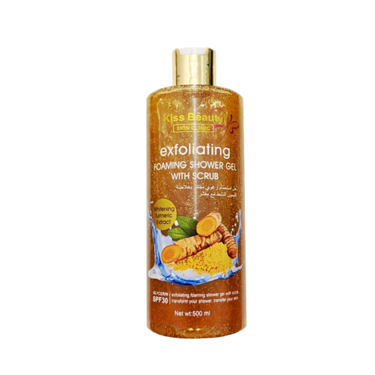 Whitening Turmeric Extract Exfoliating Shower Gel Scrub